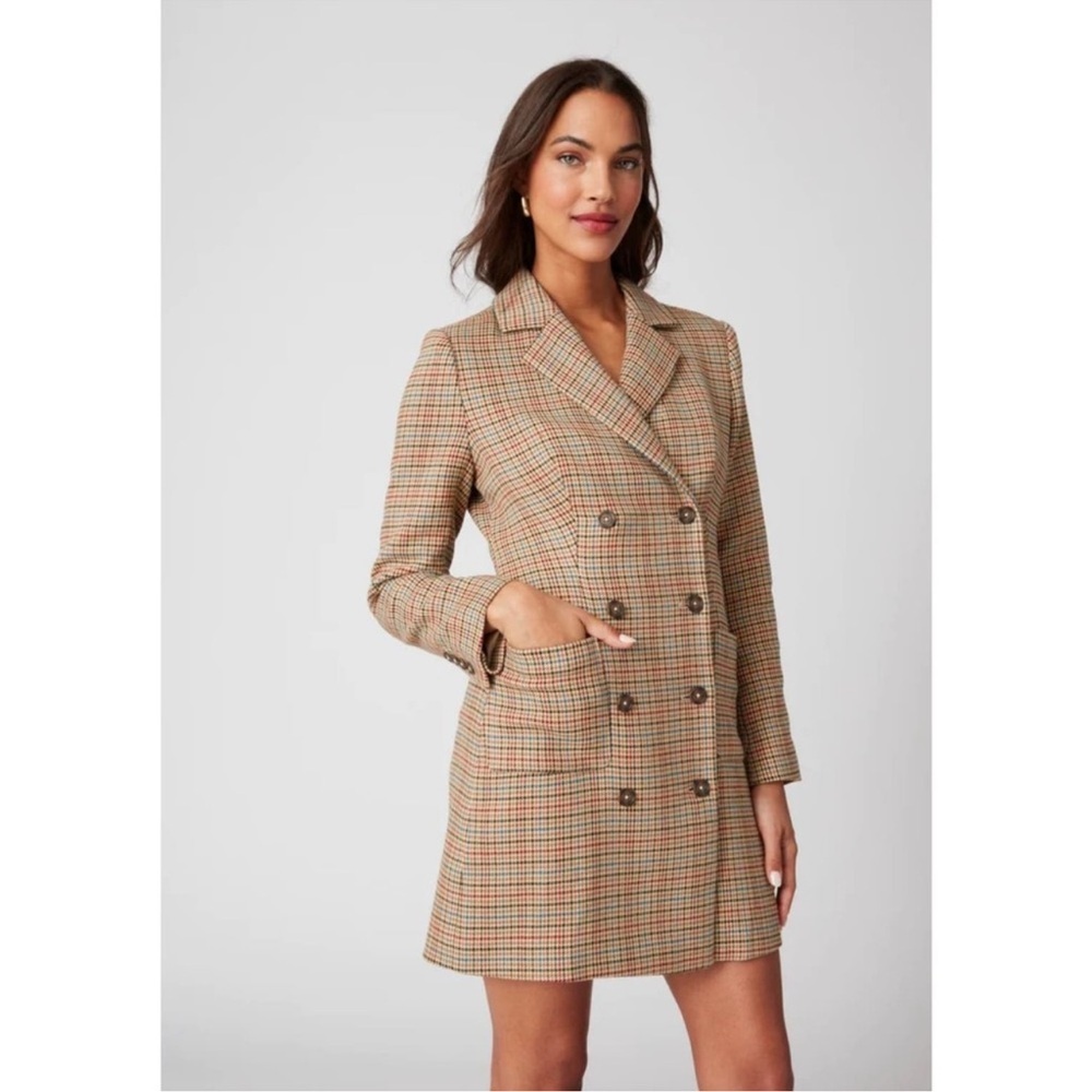 UNTUCKit Houndstooth Reena Blazer Dress